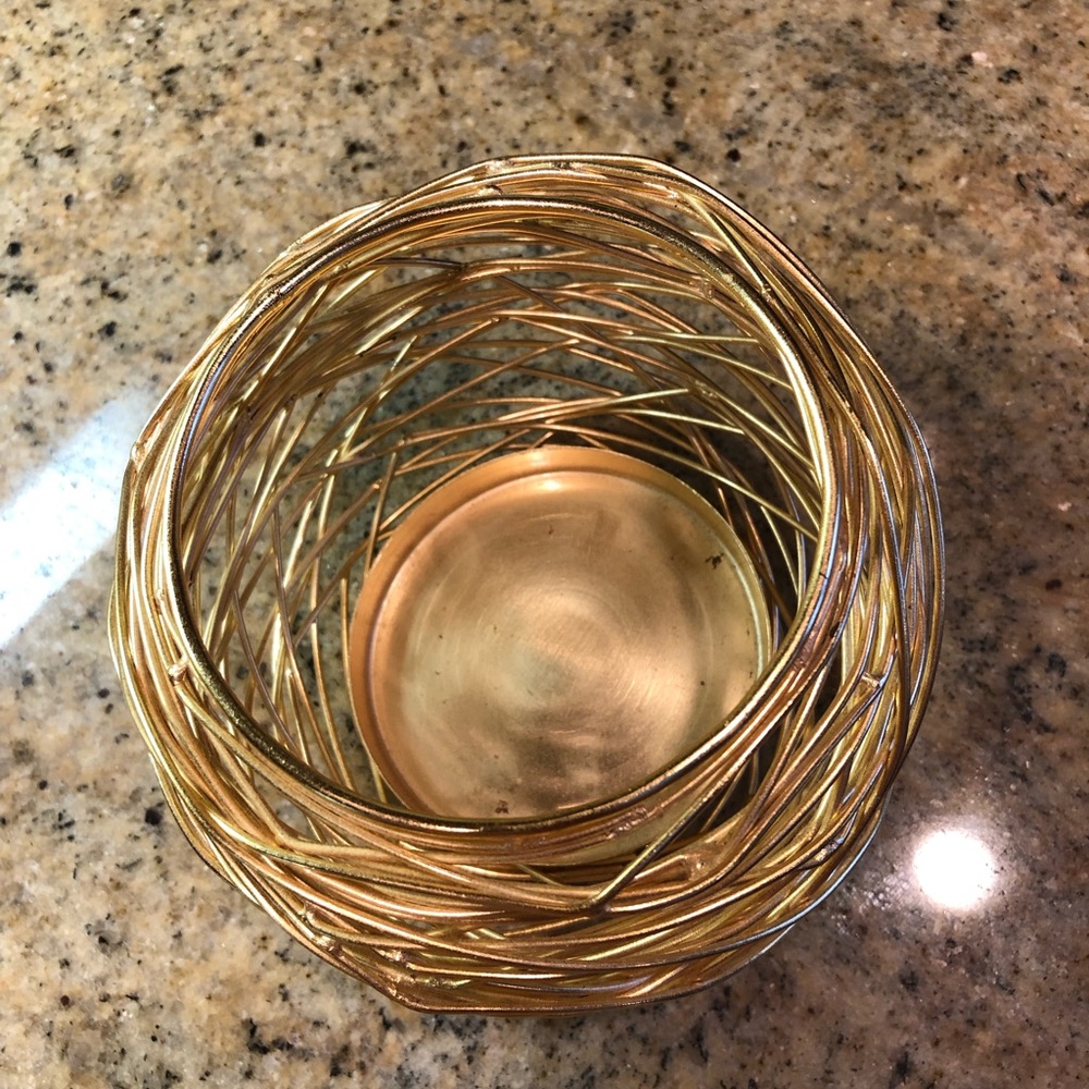 Gold Candle Holder
